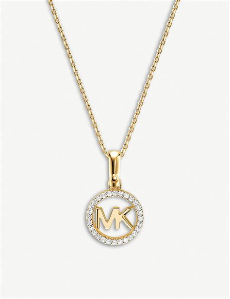 michael kors kette gold braun|Women's Gold Necklaces .